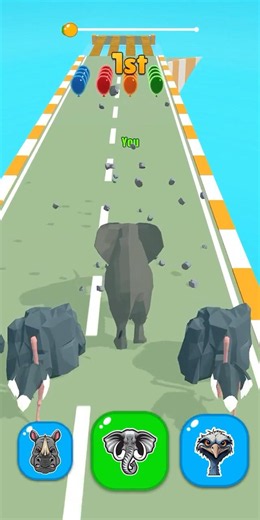 🐅🐍 Animal Racing 3D Game | Android Gameplay | #animalracing #games #shorts