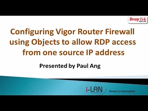 How to Configure DrayTek Firewall to Restrict Incoming Connections from the Internet