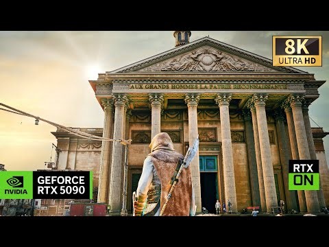 [8K] Assassin's Creed Unity RTX 5090 - UNREAL RAY TRACING Mod - INSANE UltraRealistic Graphics