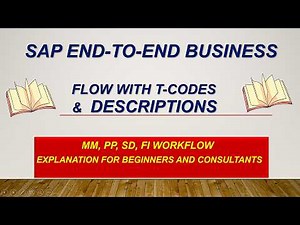SAP End-to-End Business Process (MM PP SD FI) with T-Codes | Complete Real-Time Flow : Process Flow