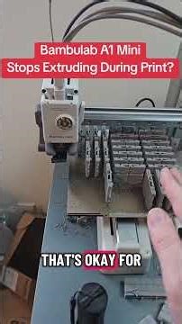 How to fix A1 Mini Extrusion Error #3dprinting