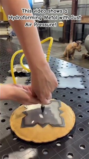 The Most Satisfying Way to Shape Sheet Metal #Hydroforming #Metalworking #MetalFabrication #Workshop
