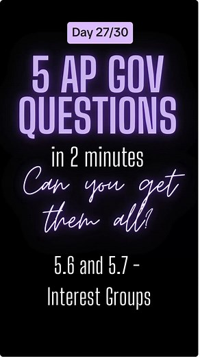 5 Quick Questions to Prep for Your AP Gov Exam
