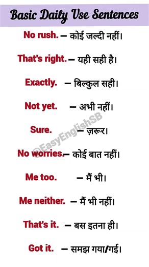 Daily Use English Sentences | Spoken English Practice | English Speaking Practice.