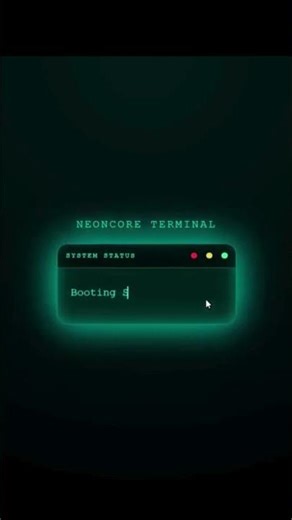 NEONCORE TERMINAL #webdesign #tech