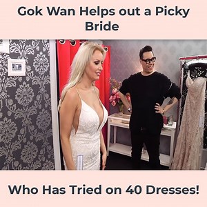 57K views · 1K reactions | Gok Wan is ready to help hopeful brides find the perfect wedding dress at Confetti & Lace. Will he be able to find a dress that picky bride Sarah likes? | Gustavo Licursi - Hipnotista | Facebook