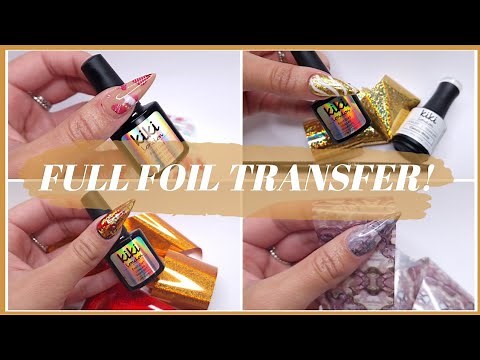 HOW TO APPLY NAIL FOILS | FULL NAIL FOIL TRANSFER EVERY TIME WITH KIKI LONDON FOIL GEL