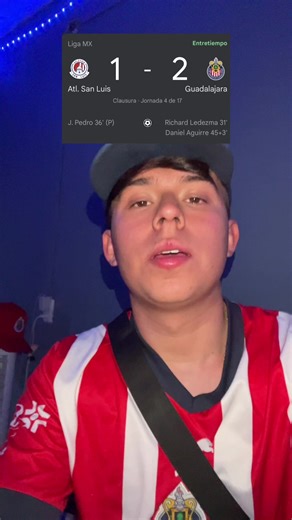 Chivas gana 2-1 contra San Luis en la jornada de hoy