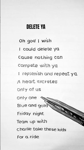 Delete Ya - Djo (Lyrics)