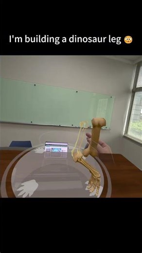 Le Dino Labo｜Building a Triceratops Leg in VR 🦖