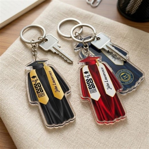Personalized Acrylic Graduation Keychain, Class of 2026 Keychain, High School Graduation Gift, College Graduated Keychain, New Graduate Gift - Etsy