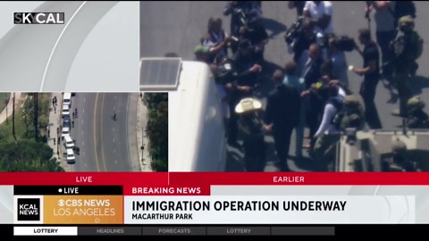Mayor Bass makes appearance at apparent immigration enforcement operation near downtown Los Angeles