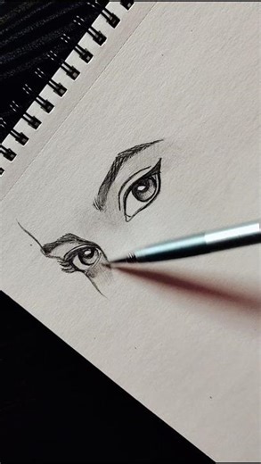 humen eyes easy sketch #drawing #drawing #art #sketch #sketchbook #howtodraw #eyedrawing