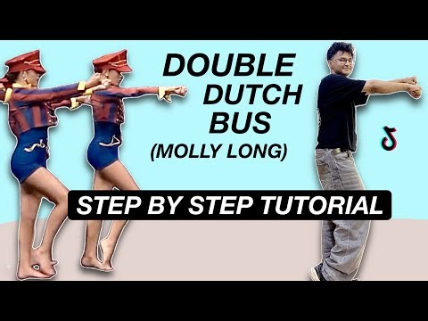 Double Dutch Bus - Molly Long Dance *STEP BY STEP TUTORIAL* (Beginner Friendly)
