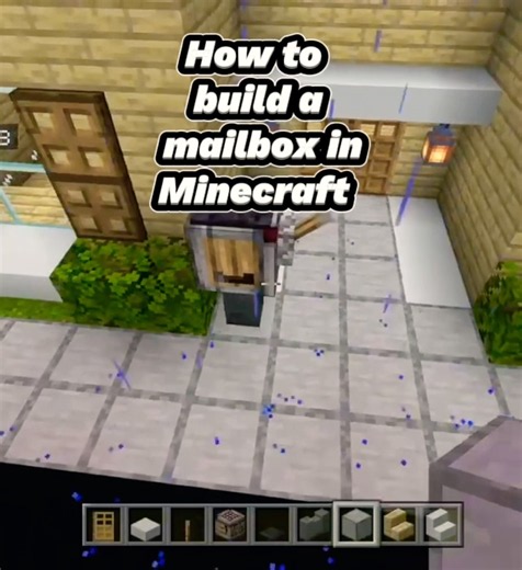 How to build a mailbox in Minecraft #mincraft #tutorial ￼￼