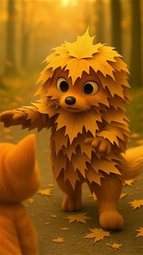 Fox Leaf Ghost Pranks the Cat