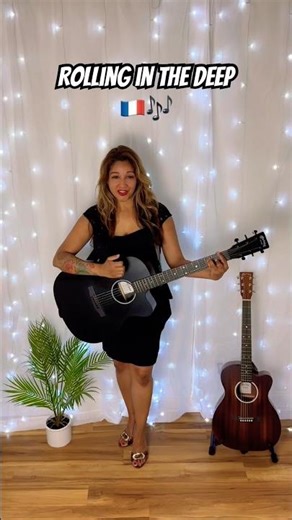 Rolling in the Deep ( French Version ) Adele acoustic #cover #shorts