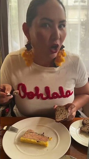 How to eat foie gras pate the right way! #foiegras #pate #shorts #parisfoodie #parisfood #travelfood