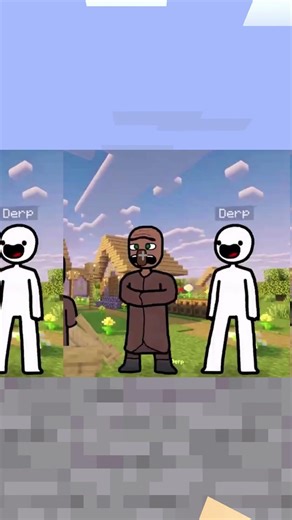 POV: Minecraft Players after they save the village 💀 (derpcertified) #minecraftvideos #animation