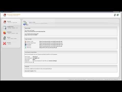 Media Control Panel (Centova v3) Quick Links