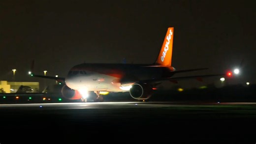 Unstable night landings in storm conditions