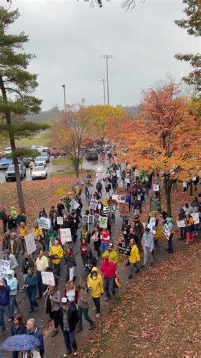 People gathered in Traverse City, Saturday, October 18, as part of the nationwide “No Kings” protests. https://upnorthlive.com/news/local/thousands-gather-in-traverse-city-for-no-kings-rally-supporting-unity-and-constitution | UpNorthLive