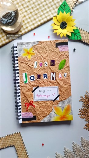 Junk Journal With Me 🤎। #junkjournal #journaling #viralshorts #trendingnow