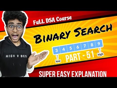 Binary Search Problem | part 51 | DSA in java in telugu | Engineering Animuthyam
