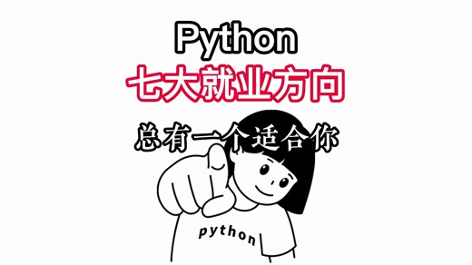 【Python编程】学Python还怕找不到工作？七大就业方向，总有一个适合你！