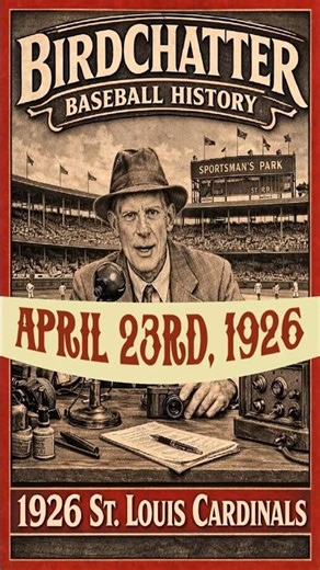 APRIL 23rd, 1926 St. Louis Cardinals Daily Coverage - Bird Chatter Baseball History