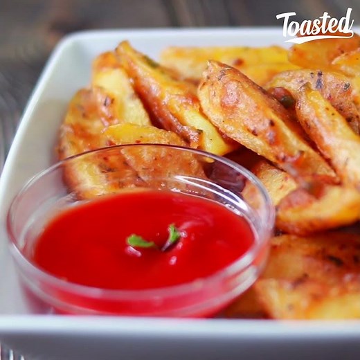 Crispy Potato Wedges | Fried Potato Wedges | Easy Potato Snacks Recipes #Shorts