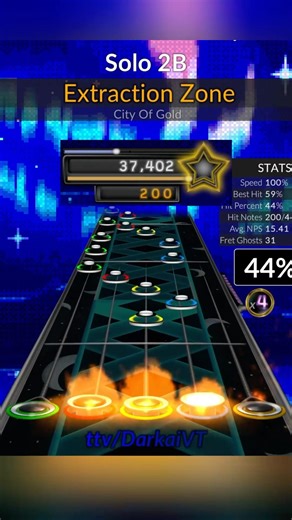 DragonForce solo….but sped up! #vtuber #fyp #guitarhero #dragonforce #clonehero