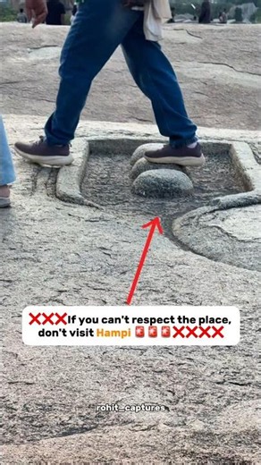 Don’t visit hampi if you can’t respect it ❌❌❌❌❌❌