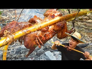 Cooking Meat Mouse BBQ Recipe - Grilled Meat Mouse with Red Pepper eating Delicious Yummy