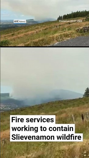 Fire services working to contain Slievenamon wildfire | #rtenews