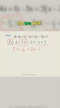 🎯The ULTIMATE Linear Equation Challenge Solved!
