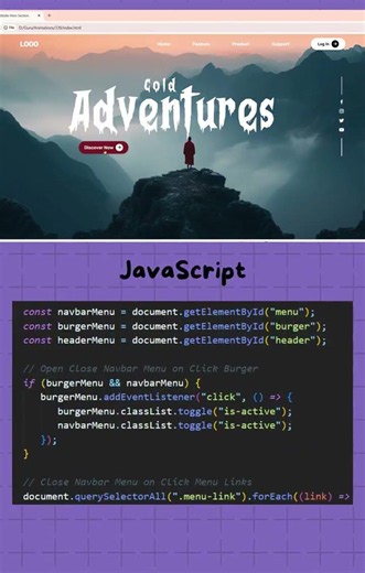 Build an Attractive Landing Page with HTML & CSS 🚀 | Modern Website Design #Shorts