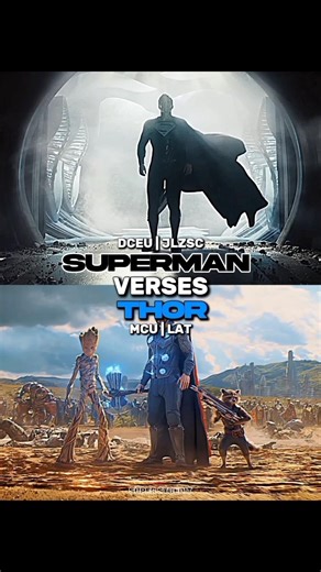 Superman (DCEU) vs Thor (MCU) | @SuperStueditofficial #marvel #shorts #dceu