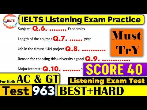 IELTS Listening Practice Test 2026 with Answers | IELTS LISTENING
