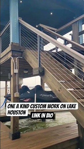 custom trex boathouse #construction #lake #pier #piledriver #building #texas