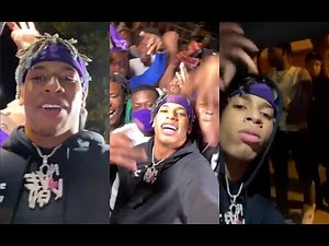 NLE Choppa Goes To Jordan Down Projects With No Security Gets Protection From Grape Street Crips