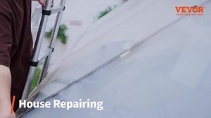 VEVOR Telescoping Ladder Extension Step 3.7 Wide Multi-purpose Portable 12.5 ft. Aluminum Dock Ladder SSLTN125170KGIL80V0