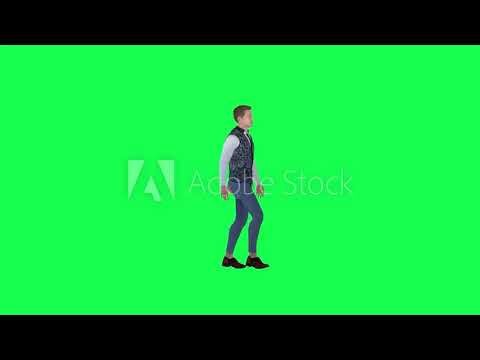 Green screen man in formal suit walking chroma key video YouTube free download no copyright meme 4k