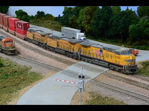 Cab Ride Video! Model Train Layout Built for Operations and Realism.