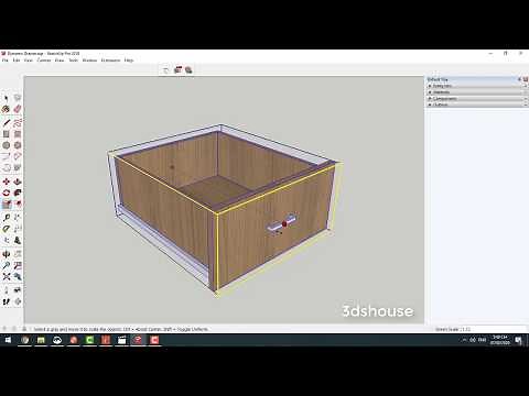 (Preview Lesson) How to Create Dynamic Drawer in Sketchup : Resizable Movement Feature