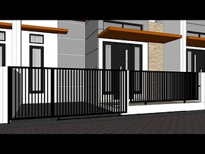 Tutorial Sketchup - Membuat Pagar Hollow Minimalis di Sketchup