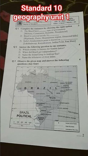 standard 10 geography unit 1