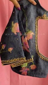 1.2K views · 28 shares | Threads Chiffon series designer sarees with hand worked blouse for all festive seasons. visit https://www.threadslabel.com | Threadslabel | Facebook