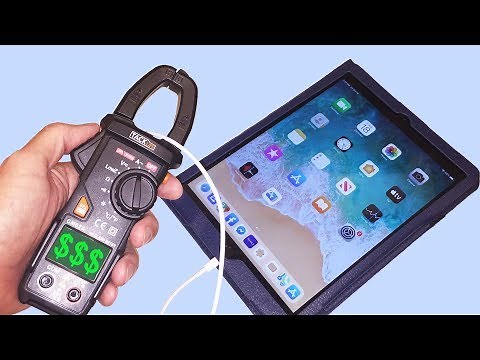 Measuring AC amperage with clamp amp meter and energy consumption