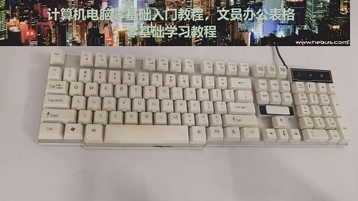零基础电脑入门教学，新手打字指法练习，电脑主键盘功能区